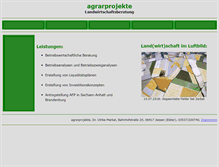 Tablet Screenshot of agrarprojekte.de